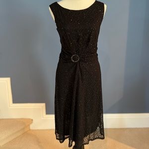 Sleeveless Black Shimmery Dress by Perceptions, Size 10.  New without tags.